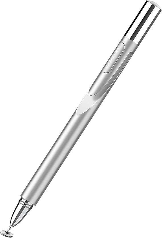 Adonit Pro 4 Silver Stylus for Tablet, Laptop, Smartphone
