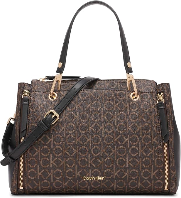 Calvin Klein Women's Bubble Lamb Organization Satchel Handbag