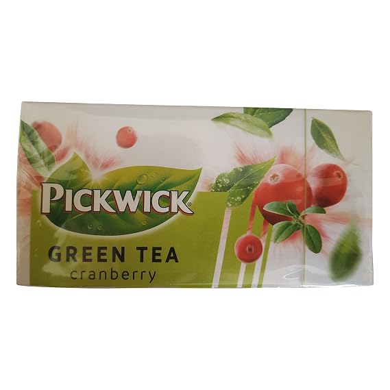 Pickwick Green Tea Cranberry - 20 Bags | Dutch Tea - 1.05 Ounce Total Weight