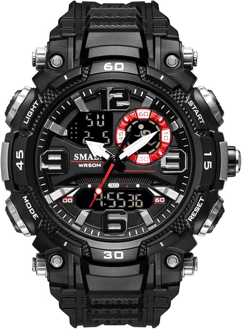 SMAEL Men Military Watch Waterproof Stopwatch LED Digital Male Clock 1921 Sport Multifunctional Wristwatches