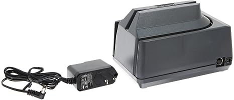 MagTek 22533003 Mini MICR Check Reader with USB Interface, 17 ins Scan Speed, 12V, Dark Gray