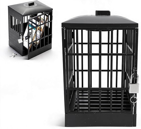 Phone Lock Box with Timer, Cell Phone Jail, Mobile Phone Jail with Timer Cell Phones Prison Lock Up Smartphone Stand Holder Classroom Home Table Office Storage Gadget (All
