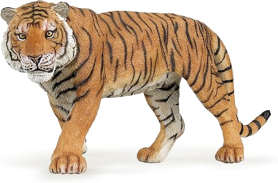 Papo Realistic Tiger Figurine Toy, Wild Life Collection, Kids Ages 3+