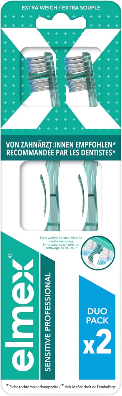 Elmex Sensitive Extrasoft Duo-Pack - Green - Blue/Green - Green