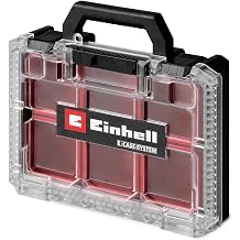 Orijinal Einhell E-Case Yarım boy ayırma kutusu (Yarım boy kilitli standart E-Case'lere, Yarım boy E-Case'lere ve E-Case adaptör plakasına uyar, 12,5 kg'a kadar, 4 adet ayırma kutusu dahil)