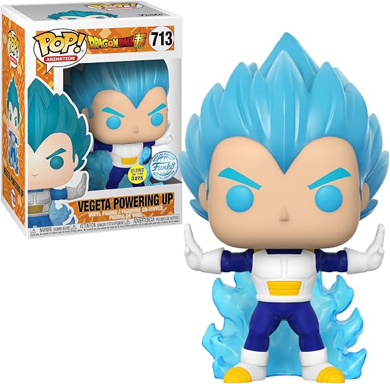 Funko Pop! Animation Dragonball Vegeta Powering Up Glow in Dark Exclusive #713