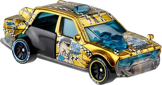 Hot Wheels Toy Car,1:64 Scale id Time Attaxi Embedded with NFC Chip Uniquely Identifiable for Kids & Collectors