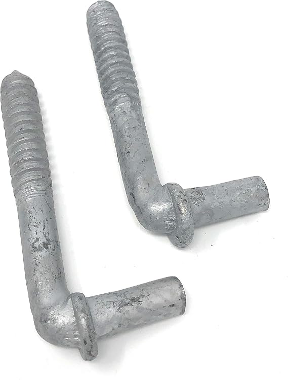 Lag Screw Style 2 Pc Pack Chain Link Gate Hinge 5/8" x 4-1/2"
