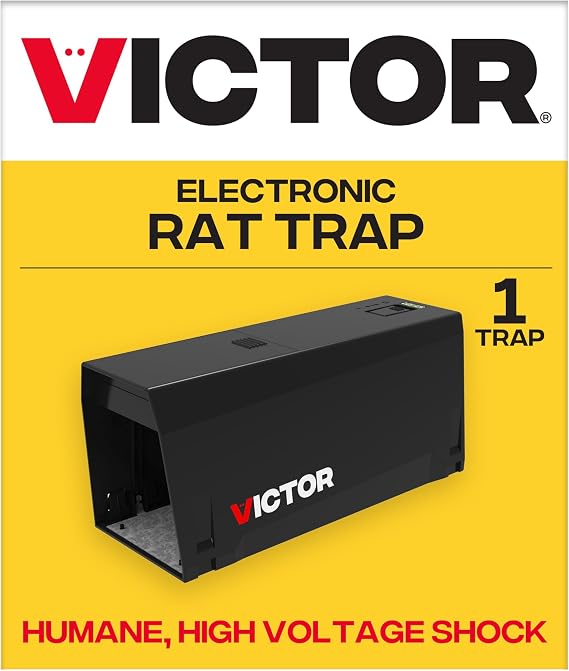 Victor Electronic Rat Trap 1-Pack, Indoor Humane Electric Rodent Killer