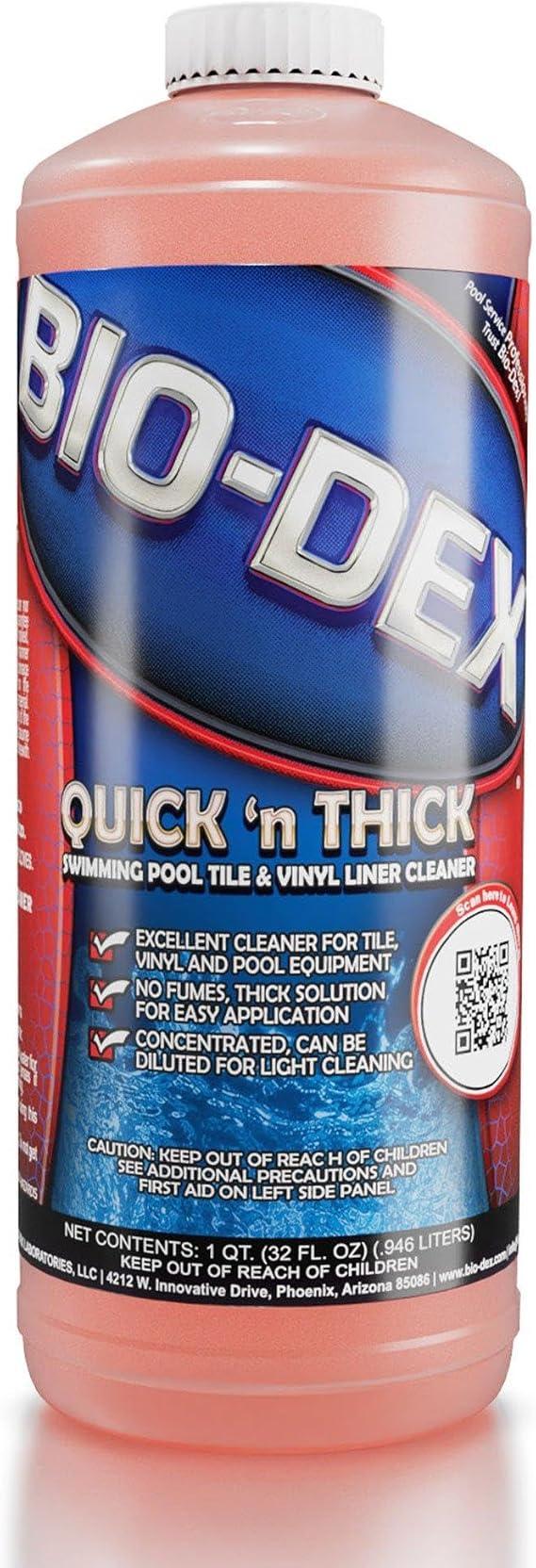 Bio-Dex Quick'n Thick Tile and Vinyl Liner Cleaner QT032