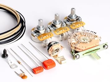 ToneShaper Guitar Wiring Kit, For Fender HSS Stratocaster, HSS2 Auto-Split Wiring