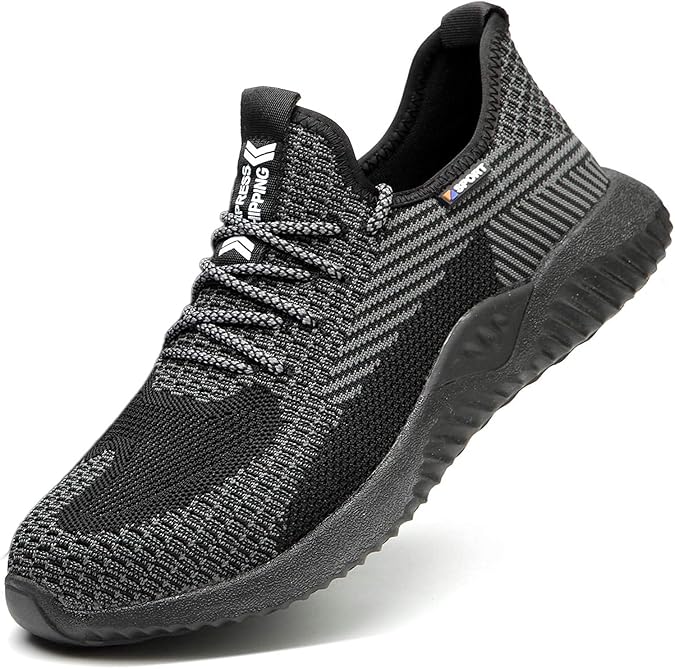 Drecage Steel Toe Safety Shoes for Women Men Work Shoes Industrial & Construction Sneakers Puncture Proof Lightweight Working Shoes