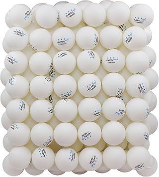 MAPOL 100 Pack White 3-Star Table Tennis Balls Advanced Training Ping Pong Ball