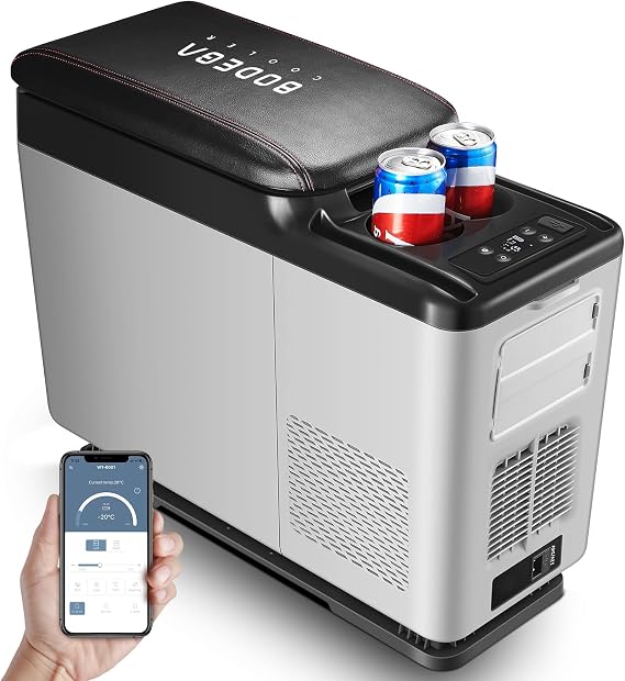 BODEGACOOLER 12-Volt Refrigerator, 16 Quart Portable Car Fridge(-4F to 68F)