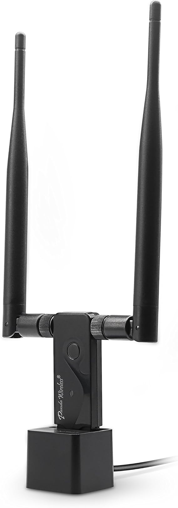 Panda Wireless PAU09 N600 Dual Band (2.4GHz and 5GHz) Wireless N USB Adapter W/Dual 5dBi Antennas - Windows 7/8/10/11, Zorin, Mint, Ubuntu, openSUSE, Fedora, Centos, Kali and Raspbian