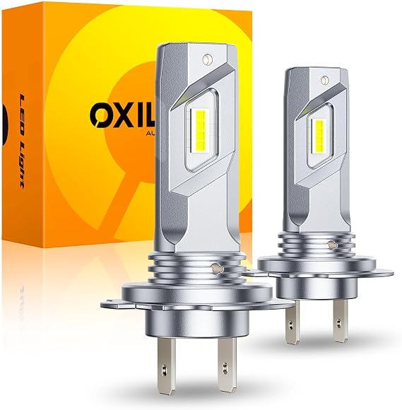 OXILAM 2026 Q26 H7 Bulbs Real 1:1 Design, 86000LM Brighter H7 Fog Light Bulbs, 6500K Cool White Light Bulb Non-polarity, 3Min Plug and Play, IP68, Pack of 2