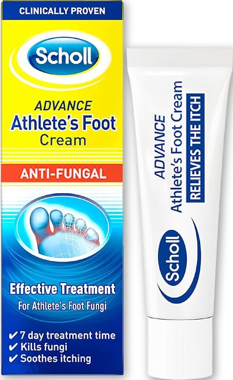 Scholl Advance Athlete's Foot Cream, 15g - Antifungal Treatment Cream for Athlete's Foot, Kills The Fungi That Cause Athlete's Foot