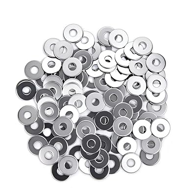 100PCS 14 Washers Flat, 710 OD, Flat Washers Made of Stainless Steel 18-8304, Flat Washer for Decorating Parts