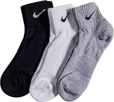 NIKE Performance Cushion Quarter Training Socks 3 Pairs