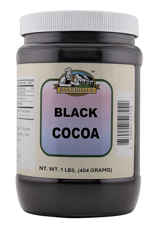 Bakerdale Black Cocoa Powder 1 lbs. reclosable container