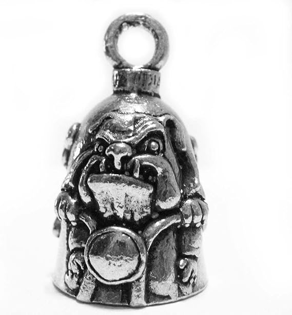 Guardian Bell Bad to the Bone Bulldog Good Luck Motorcycle Bell or Key Ring