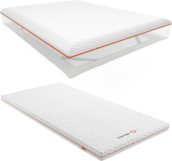 Dormeo Premium Twin Mattress Topper and Quiet Waterproof Mattress Protector Bundle