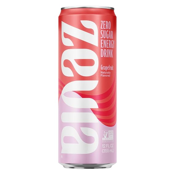 Zevia Energy Grapefruit Zero Cal, 12 oz