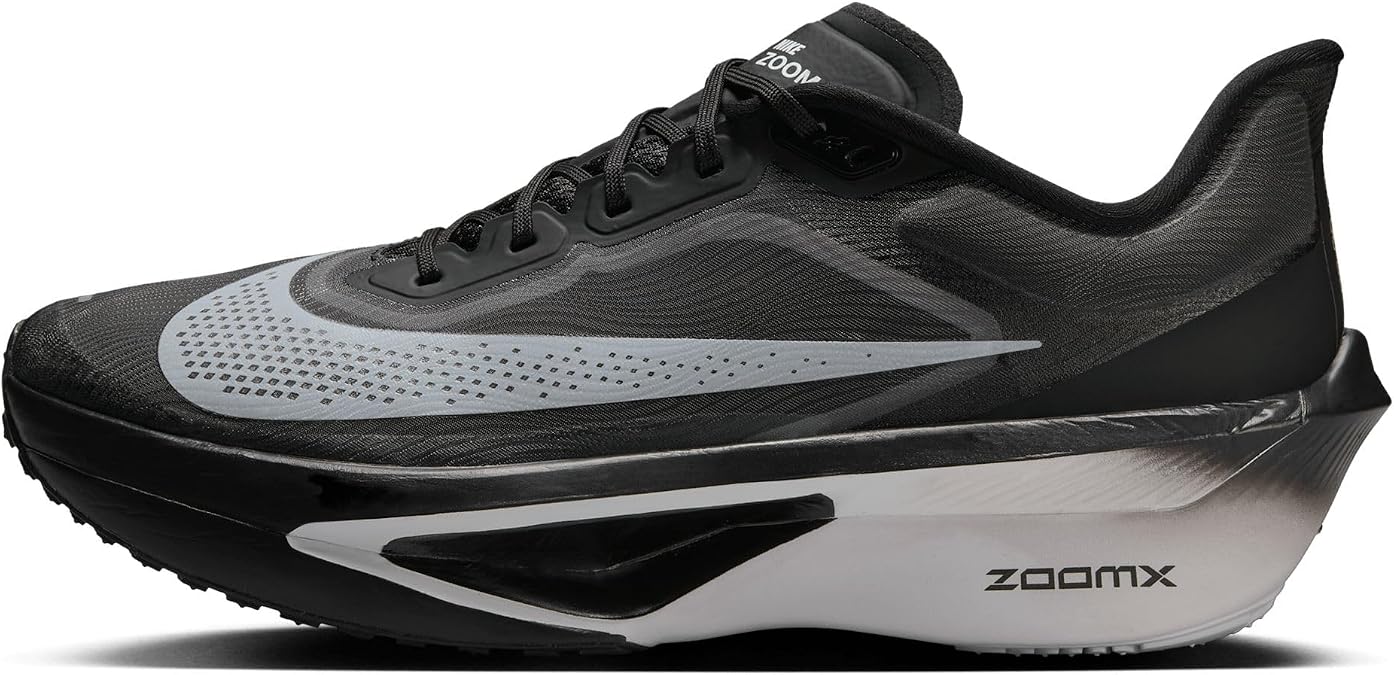 Nike Zoom Fly 6 Men's Road Racing Shoes (FN8454-001, Black/Light Smoke Grey/White) Size 9.5
