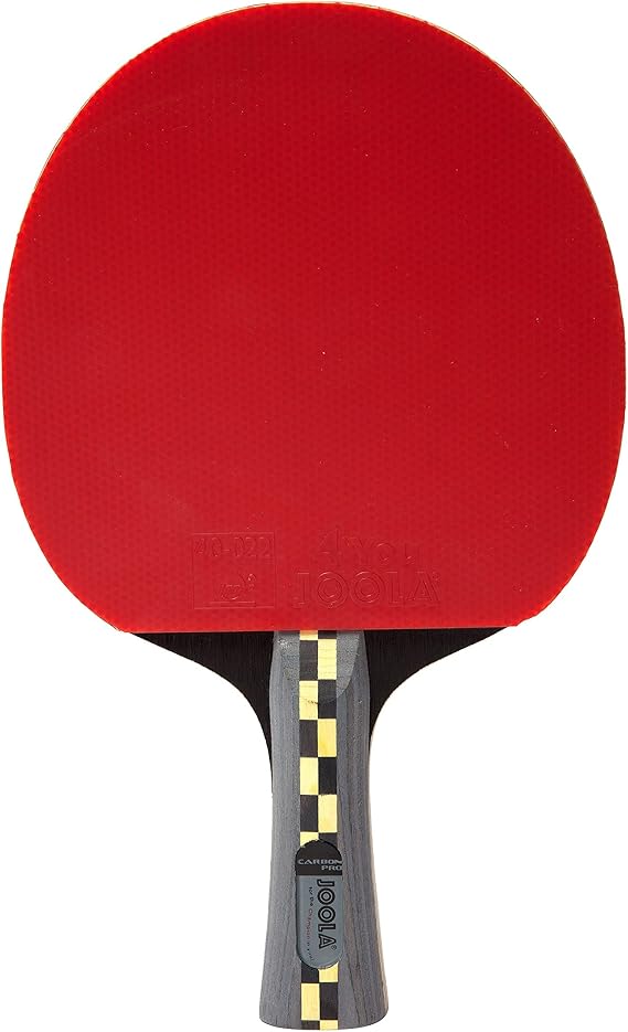 JOOLA Carbon Pro Professional Ping Pong Paddle - Racket with Carbonwood Technology & Red/Black JOOLA 4 You Rubber - Table Tennis Racket Designed for Speed