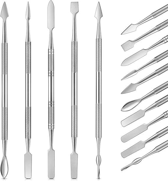 Honoson 5 Pcs Miniature Sculpting Tools, Double-Ended Steel Modeling
