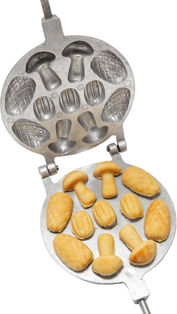 Ultimate Assorted Cookie Maker For Filling from 3 Oreshki Mold + 4 Pine Cone Cookie Cutter + 4 Mushroom Cookie Candy Maker - Walnut Mold - Molde Para Hacer Nueces Cubanas