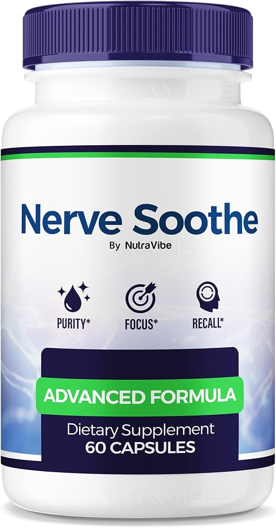 Nerve Soothe NerveSoothe Premium Nerve Health Support with Natural Ingredients, Nerve Sooth for Comfort, Signal Function & Total Nerve Care | Nerv Soothe Easy-to-Take Pills (60 Capsules)