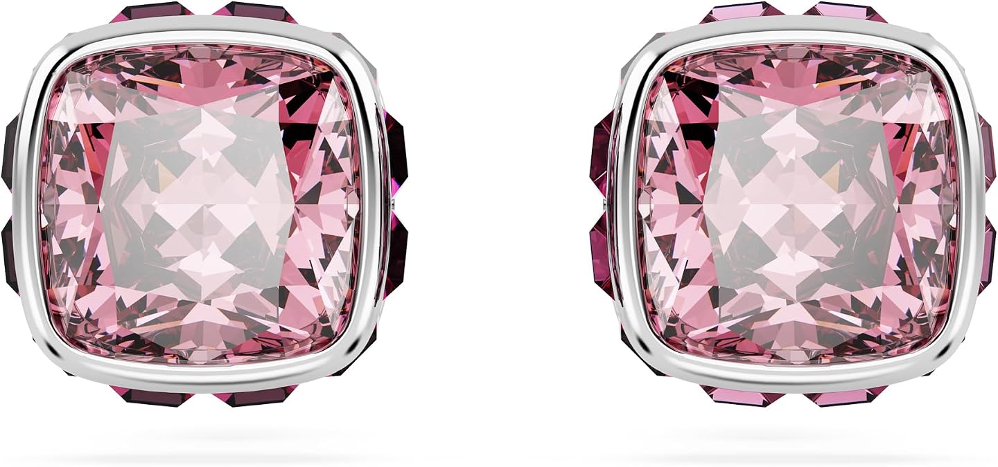 Swarovski Crystal Chroma Jewelry Collection, Heart Shaped Crystal, Latch Back Earring Closure, Lobster Claw Clasp Bracelet