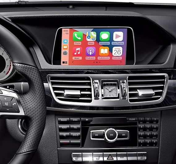Road Top Wireless CarPlay Interface Decoder for Mercedes-Benz NTG4.5/4.7 | For E-Class W212 E Coupe C207 2012-2015, NTG4.5/4.7, Support Wireless Carplay, Android Auto, MirrorLink