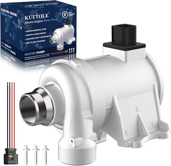 Electric Engine Water Pump with Wiring Harness & Bolts | Compatible with Volvo XC40, XC60, XC70, XC90, S60, S80, S90, V60, V90 (2015-2021)