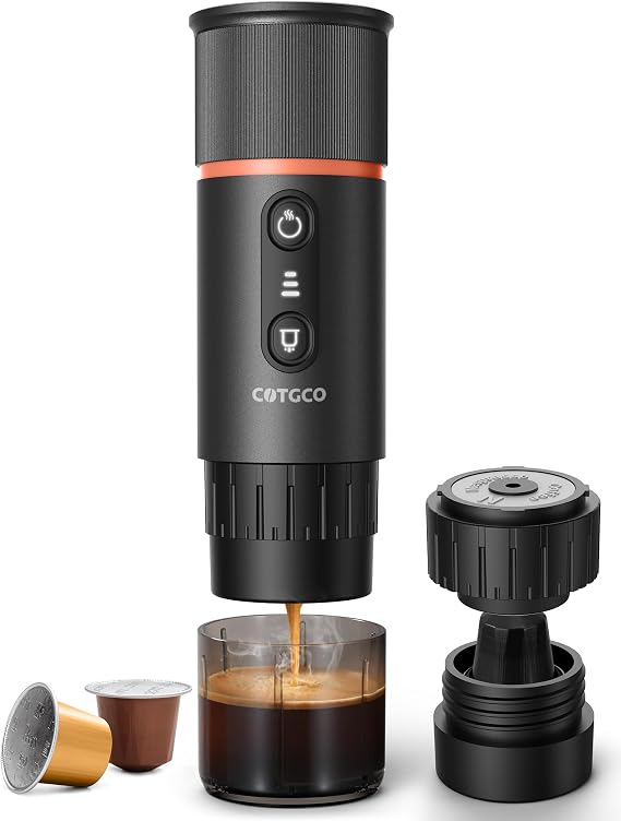 portable espresso machine (Black)