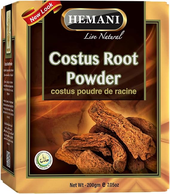 Hemani Costus Root Powder 200g - Qust Al-Hindi Prophetic Medicine Herb | Traditional Unani & Ayurvedic Formula | Halal, Alcohol-Free | Since 1949