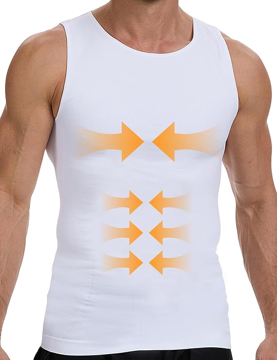 HANERDUN Mens Gynecomastia Compression Shirt Boady Shaper