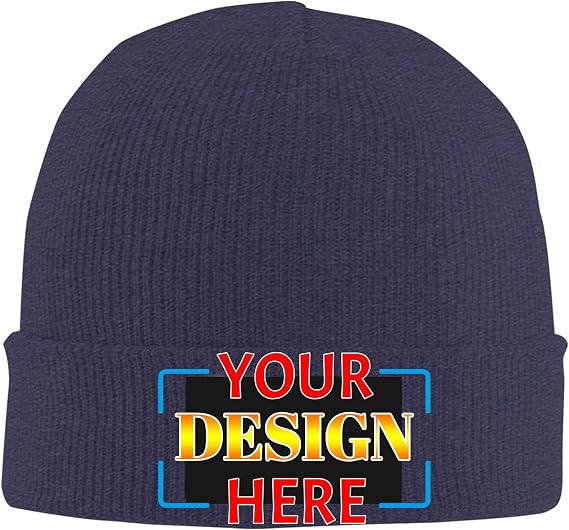 1-300 PCS Custom Beanie Hats for Men Women Winter Knitted Hat with Logo Personalized Unisex Skull Cap
