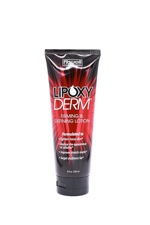 Advanced Firming and Defining Lotion by Lipoxyderm - Helps Tighten Loose Skin - Reduce Appearance of Cellulite & Stretch Marks Fragrance Free - Non-Greasy - Non Tingle or Burn - 8 fl oz