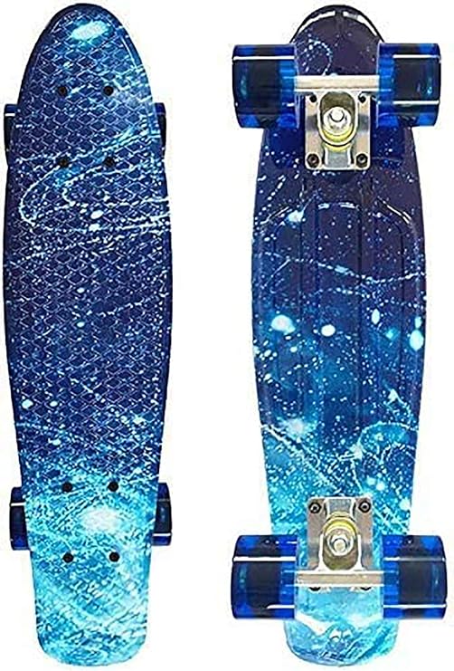Cruiser Skateboard, 22 Inch Penny Board Cruiser Carver Baby Complete Mini Cruiser Skateboard,Beginner Skating Board Classic Skateboard for Girls Kids Boys