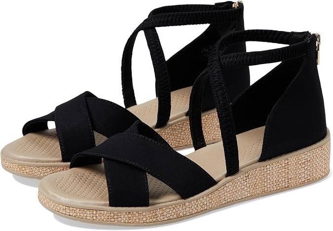 BZees Bali Sand Strappy Wedge Sandals