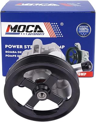 MOCA Power Steering Pump Compatible with 09-20 for Dodge Journey 2.4L, 08-14 for Dodge Avenger 2.4L, 11-14 for Chrysler 200 2.4L, 07-10 for Chrysler Sebring 2.4L wo Reservoir