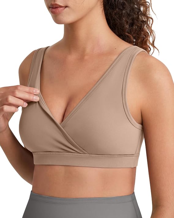 G4Free BareFeel Maternity Bra Wireless Nursing for Breastfeeding V Neck