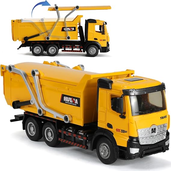 Dump Truck Toy with Movable Cap for Boys 1/50 Construction Vehicle Model