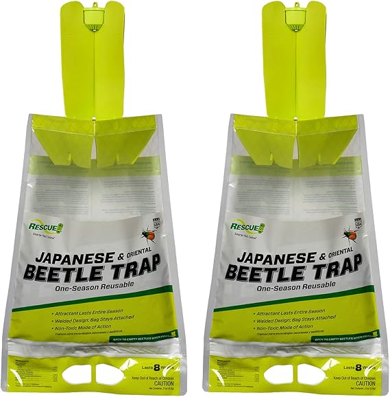 RESCUE! Japanese Beetle Trap Reusable Bag - 2 Traps