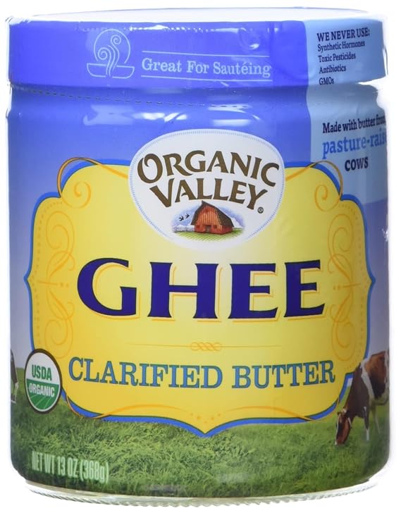 Organic Valley Purity Farms Ghee Clarified Butter --LargePack 4Pack (13 oz Each ) MKD5jfe