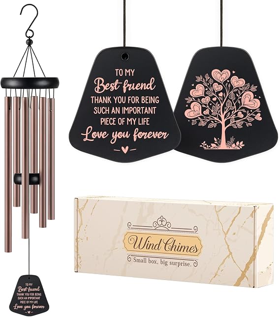 Best Friend Birthday Gifts for Women, Best Friend Wind Chime Gift