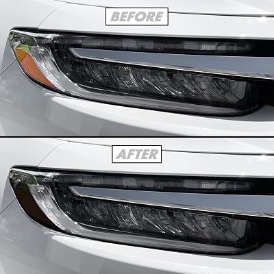 SlickMod PreCut Vinyl Smoke Tint for 2019-2022 Honda Insight Headlight 20% Dark Smoke, 3. Headlight Side Marker