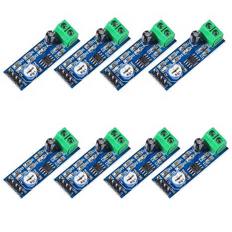 8PCS LM386 200 Times gain Audio Power Amplifier Module 5V-12V Input Mono Power Amplifier for Arduino